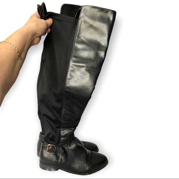 Women’s Boots Size 10 Black Side Zip Knee High Riding Boot - Picture 5 of 8